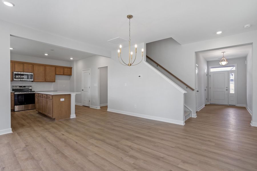Spacious, unfurnished interior of a new home in Renaissance at White Oak, Garner (Image 22). Spacious, unfurnished interior of a new home in Renaissance at White Oak, Garner (Image 22).