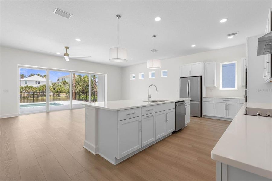 Furnished interior view inside a new home in , Palm Coast (Image 50).