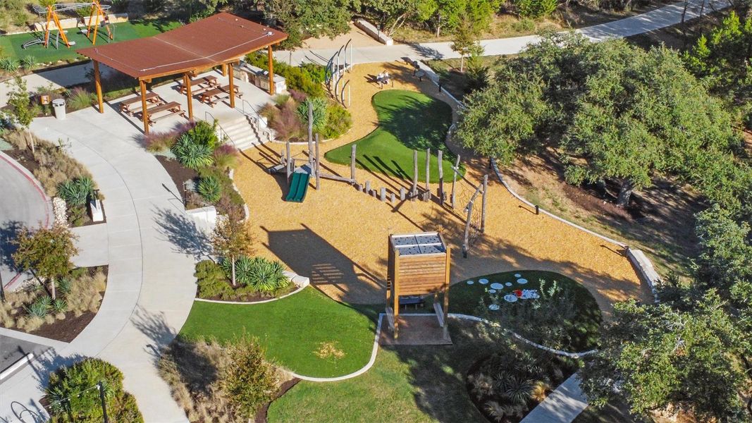 Bird's eye view of a recreational park Bird's eye view of a recreational park