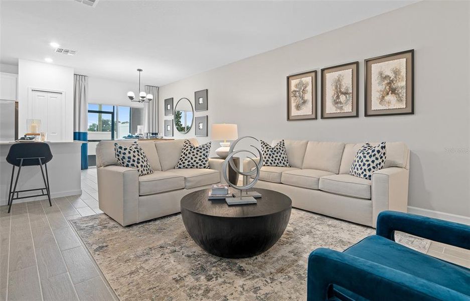 Furnished interior view inside a new home in , Ocala (Image 27).