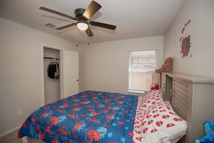 Room features spacious closet and will easily accommodate a queen sized bed. Room features spacious closet and will easily accommodate a queen sized bed.