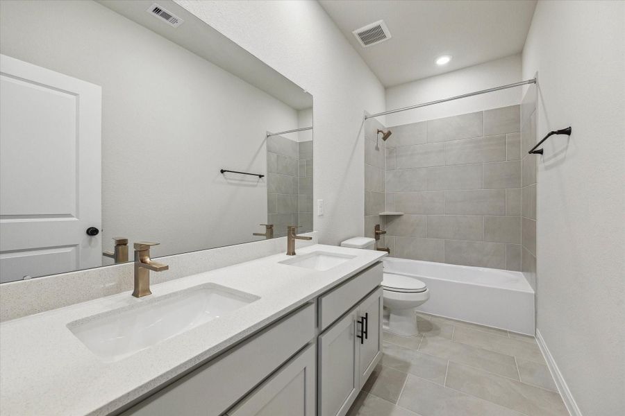 Furnished interior view inside a new home in Elyson, Katy (Image 10).