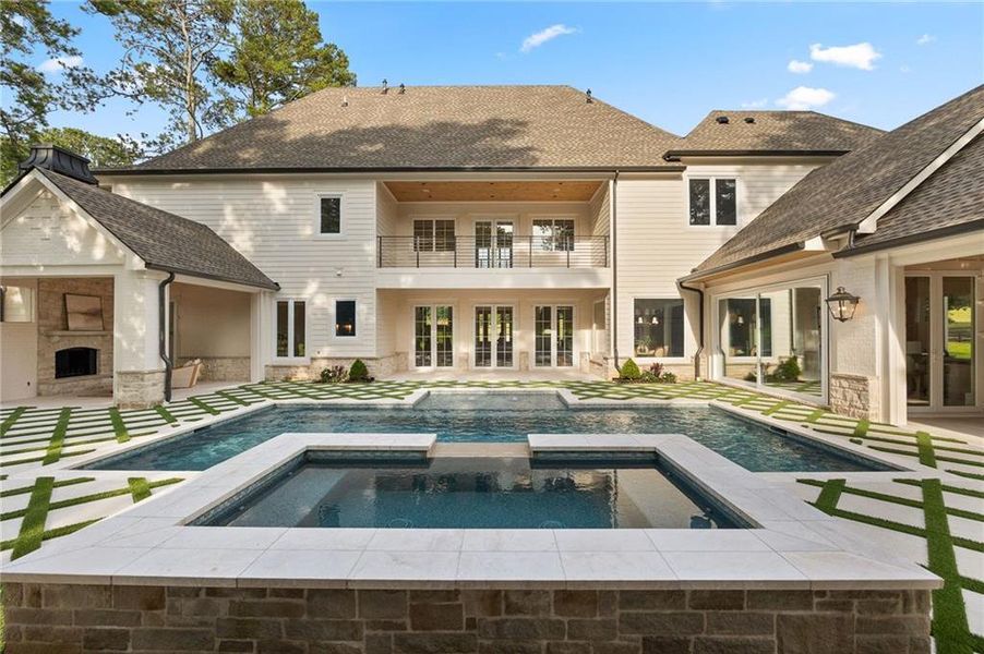Exterior details and patio area of a home in , Canton (Image 41).