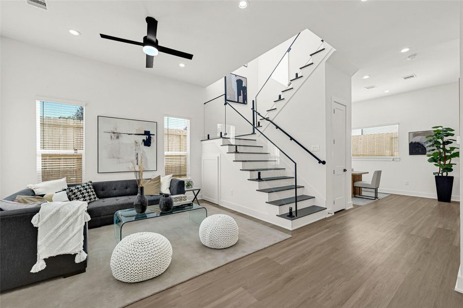 Furnished interior view inside a new home in , Houston (Image 10). Furnished interior view inside a new home in , Houston (Image 10).