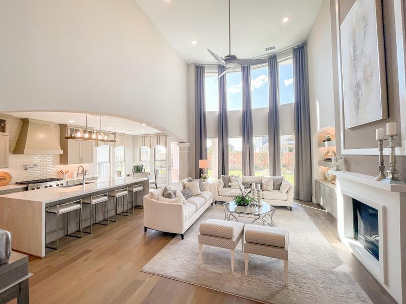 Furnished interior view inside a new home in Bridgeland, Cypress (Image 8).