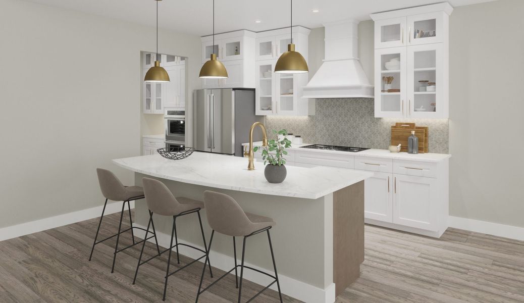 Representative furnished interior of a home built from the Finley by Fischer Homes in Twin Lakes, Hoschton (Image 5).