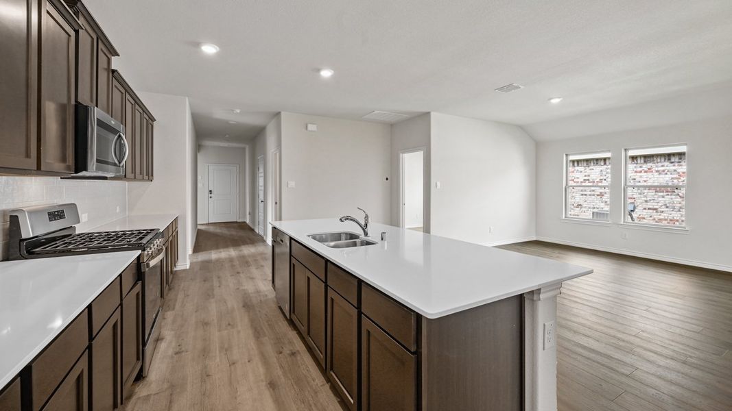 Furnished interior view inside a new home in Liberty Crossing, Royse City (Image 10).