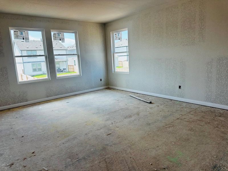 In-progress construction of a new home in Patterson Ranch, Georgetown, TX (Image 10).