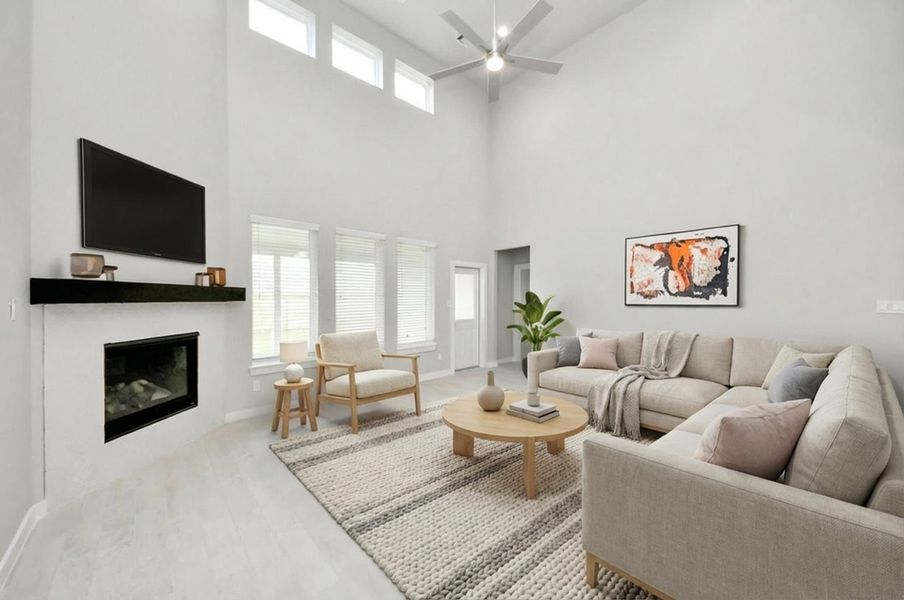 Virtually Staged - Living Room. Sample photo of completed home with similar floor plan. Actual colors and selections may vary.