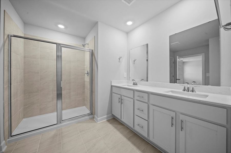 Furnished interior view inside a new home in The Farm at Wells Creek - Heritage Collection, Gray Court (Image 12). Furnished interior view inside a new home in The Farm at Wells Creek - Heritage Collection, Gray Court (Image 12).