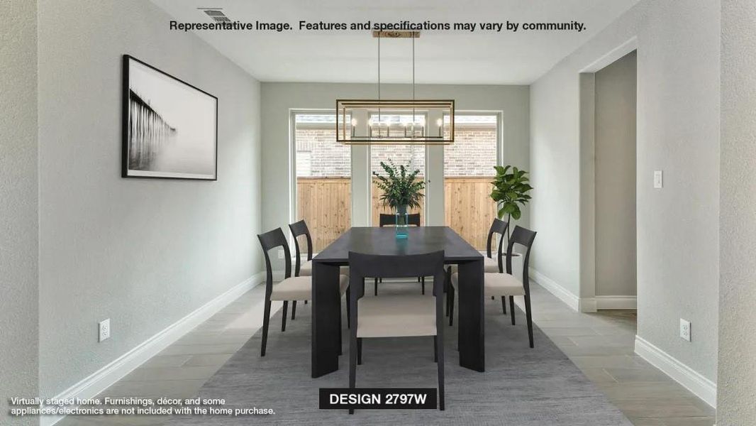 Furnished interior view inside a new home in Legacy 50', League City (Image 3). Furnished interior view inside a new home in Legacy 50', League City (Image 3).