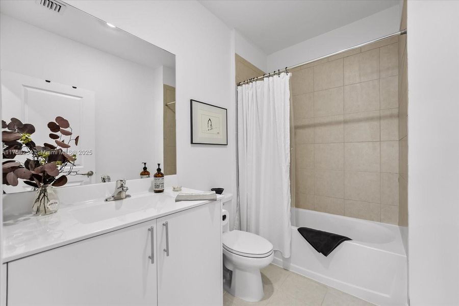 Furnished interior view inside a new home in , Miami (Image 16).