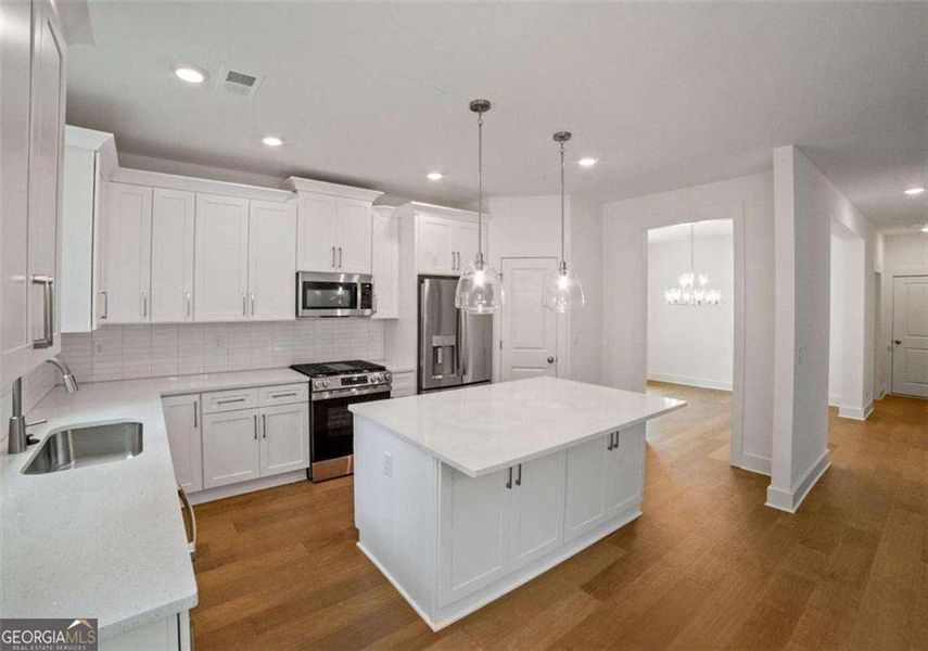 Furnished interior view inside a new home in The Villages at Whites Mill, Decatur (Image 7).