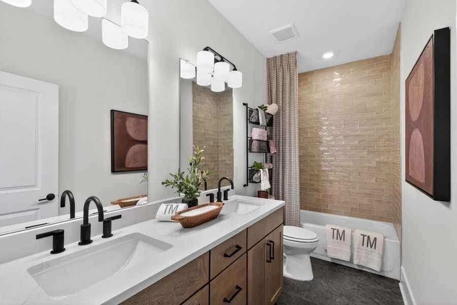 Furnished interior view inside a new home in Wayt Farm, Cumming (Image 19).