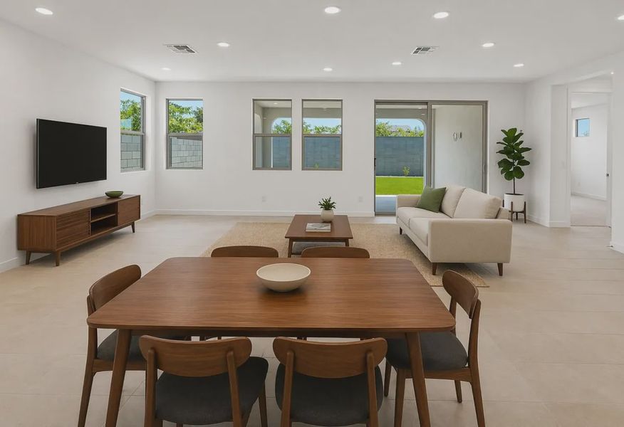 Great Room Virtually Staged - 3 of 14