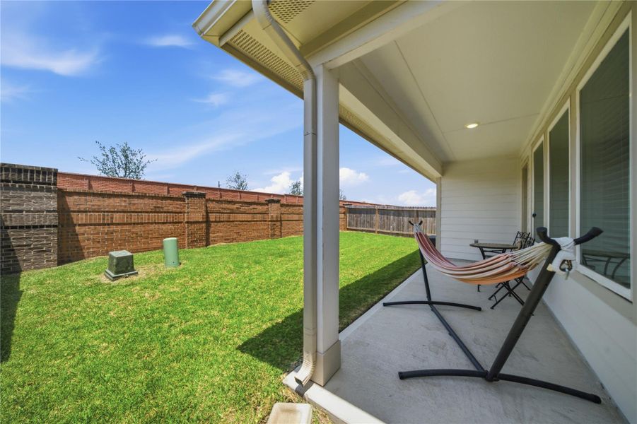 Exterior details and patio area of a home in Sorrento, Richmond (Image 4).
