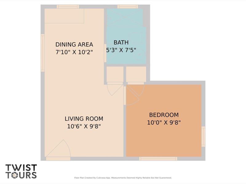 View of guest house room layout