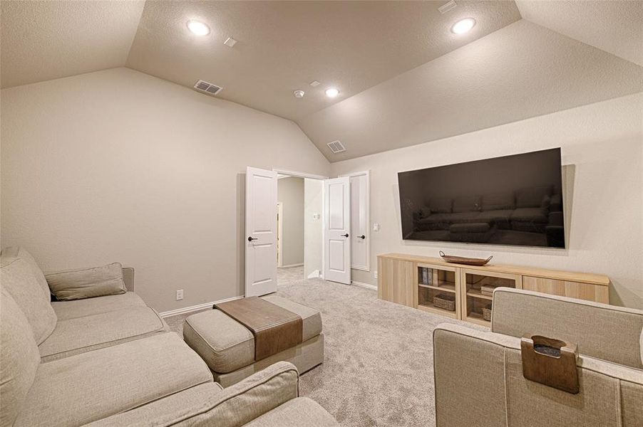 Furnished interior view inside a new home in Parks at Panchasarp Farms, Burleson (Image 16).