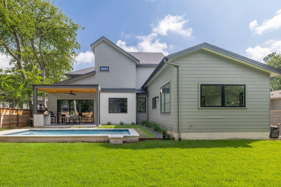 Front exterior of a new home in , Austin, TX, highlighting curb appeal (Image 2). Front exterior of a new home in , Austin, TX, highlighting curb appeal (Image 2).