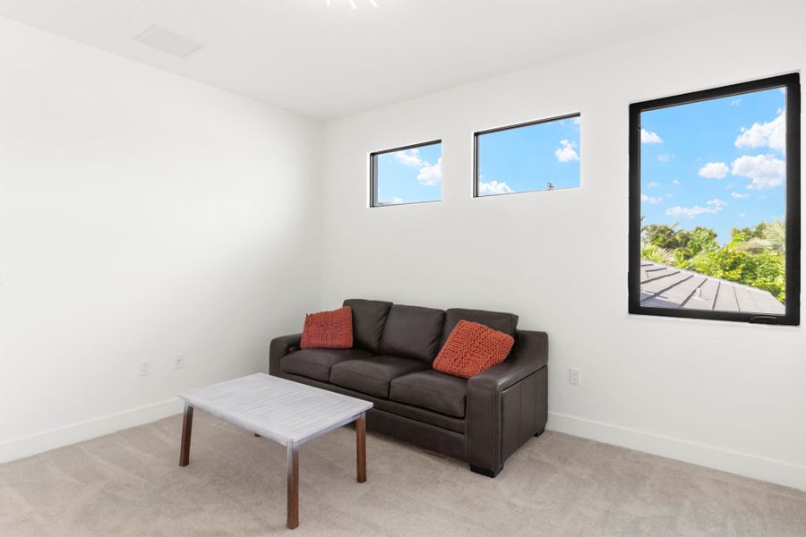 Furnished interior view inside a new home in , Boca Raton (Image 9). Furnished interior view inside a new home in , Boca Raton (Image 9).