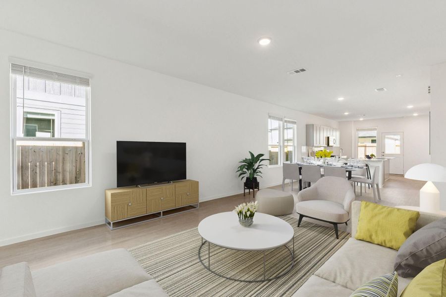 Furnished interior view inside a new home in Montgomery Bend, Montgomery (Image 7).