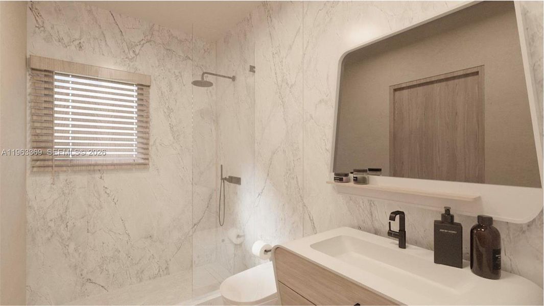 Furnished interior view inside a new home in , Miami Beach (Image 5).