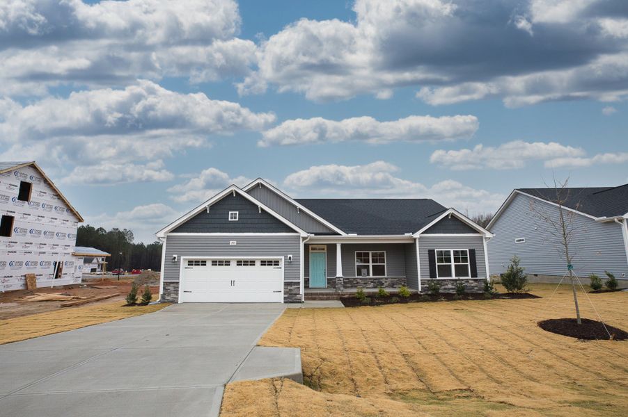 Representative exterior photo of a completed home built from the Clarion by Caviness & Cates Communities in Maggie Way, Wendell, NC (Image 4).