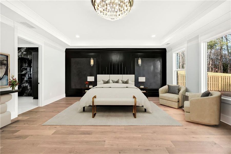 Furnished interior view inside a new home in , Buford (Image 47). Furnished interior view inside a new home in , Buford (Image 47).