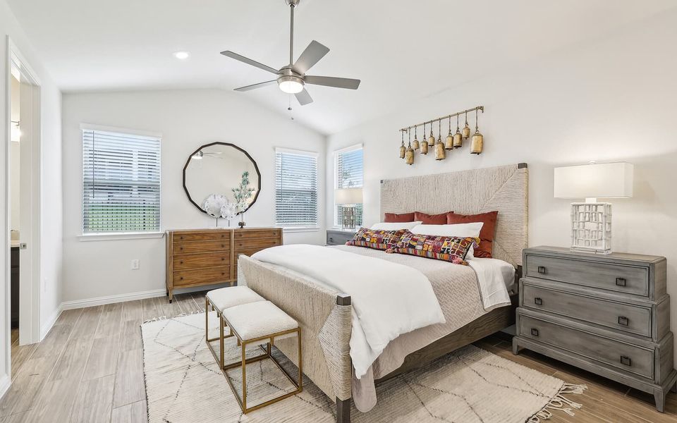 Representative furnished interior of a home built from the Reed by Brookfield Residential in Traditional at Kissing Tree, San Marcos (Image 5). Representative furnished interior of a home built from the Reed by Brookfield Residential in Traditional at Kissing Tree, San Marcos (Image 5).