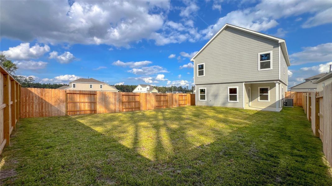 The Brambling- Rear Yard. The Brambling- Rear Yard.