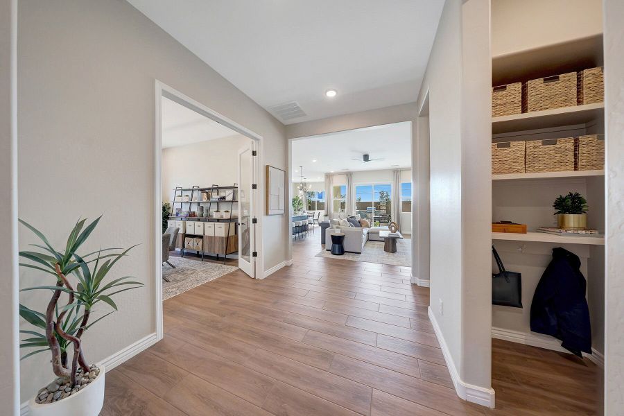 Representative furnished interior of a home built from the Harbor by Mattamy Homes in Miravida, Surprise (Image 14).