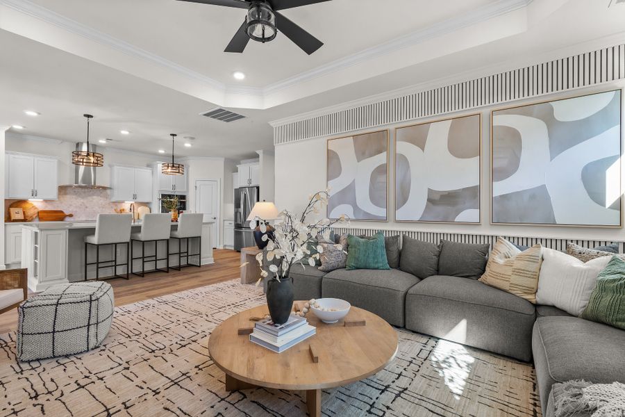 Representative furnished interior of a home built from the The Seashore by Chesapeake Homes in Coastal Club of the Carolinas, Calabash (Image 20).