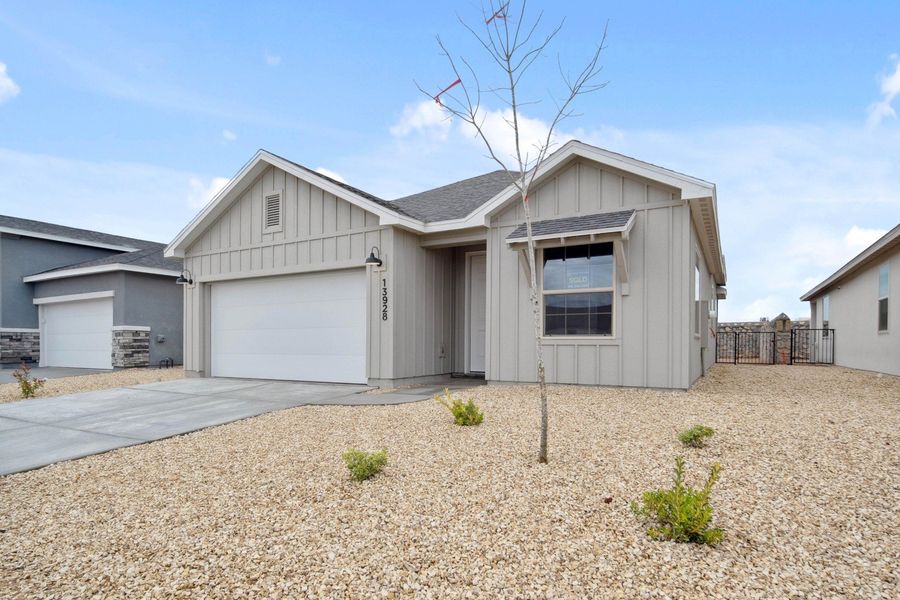 Representative exterior photo of a completed home built from the Roswell by Hakes Brothers in Summer Sky North, El Paso, TX (Image 2).