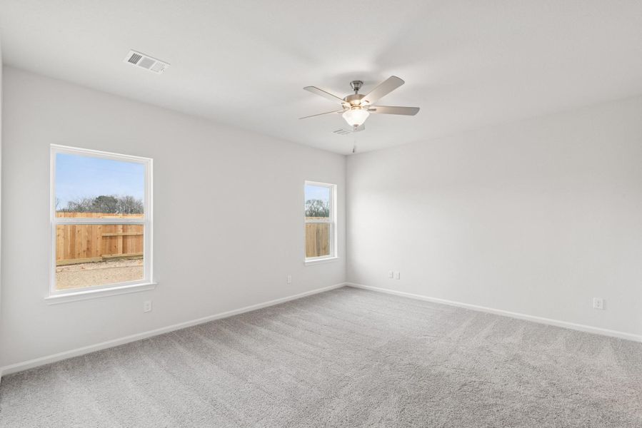 The Georgetown II- Primary Suite. Home under construction, photo used for illustrative purposes only, colors and options will vary.