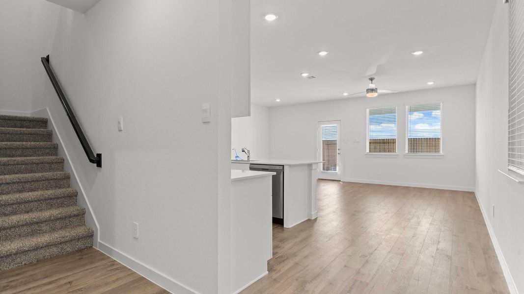 *Elevations, exterior/ interior colors, options, available upgrades that require an additional charge, and standard features will vary in each community and subject change without notice. Call for details.