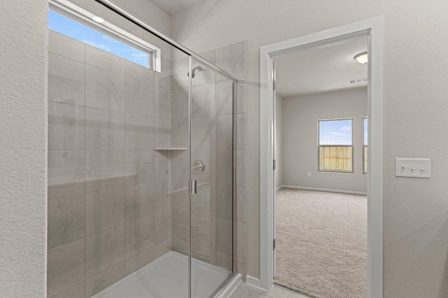 Walk-in shower in Primary Bath Walk-in shower in Primary Bath