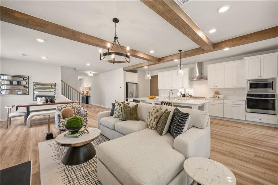 Furnished interior view inside a new home in Hamilton Lakes, Lawrenceville (Image 25). Furnished interior view inside a new home in Hamilton Lakes, Lawrenceville (Image 25).
