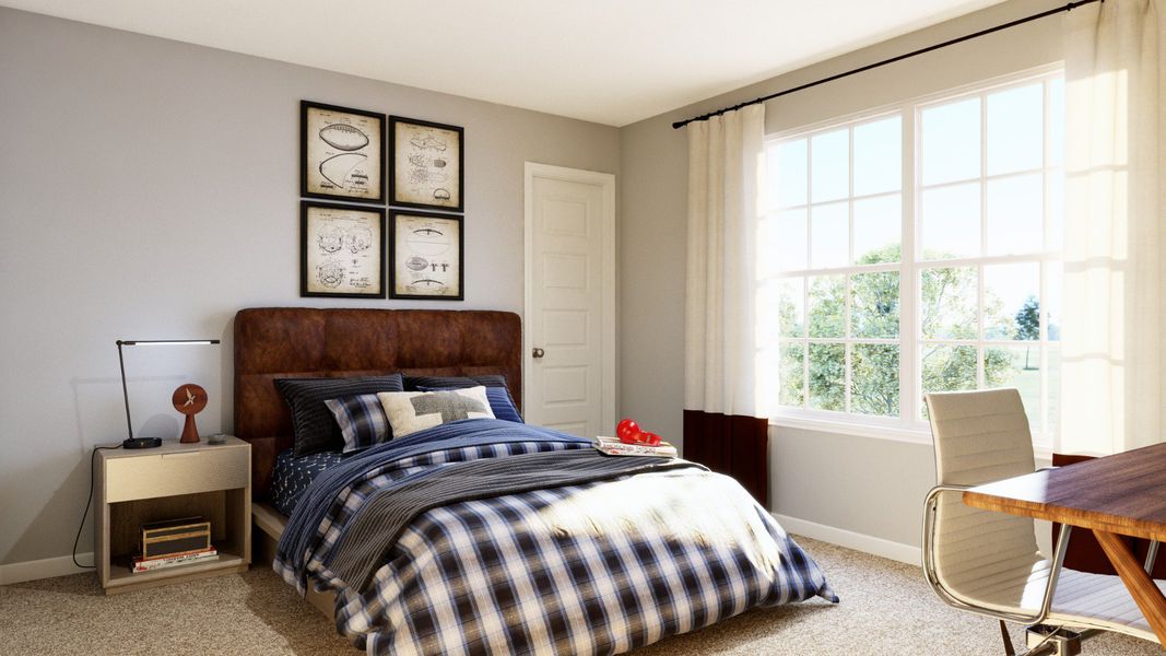 Representative furnished interior of a home built from the The Emilia by Legend Homes in Rocky Creek Crossing, Crowley (Image 29).