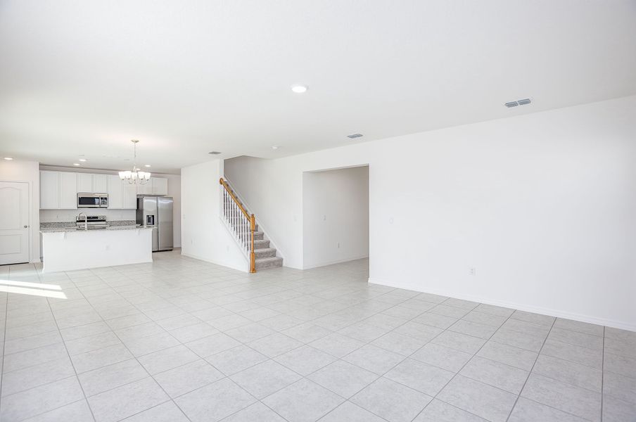Representative unfurnished interior of a home built from the Melbourne by Maronda Homes in Oakhaven Walk, Gainesville (Image 6).