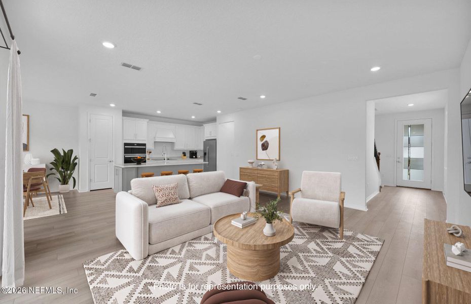 Furnished interior view inside a new home in Murray Farms, Middleburg (Image 10).