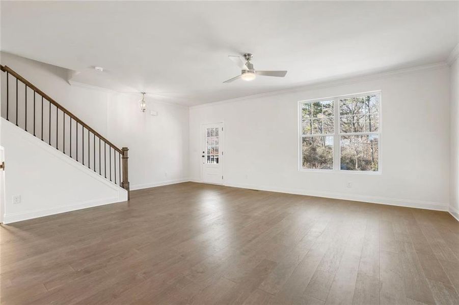 Spacious, unfurnished interior of a new home in , Sugar Hill (Image 15).