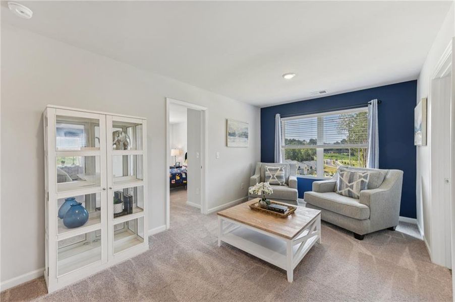 Furnished interior view inside a new home in The Hills at Cedar Creek, Winder (Image 13).