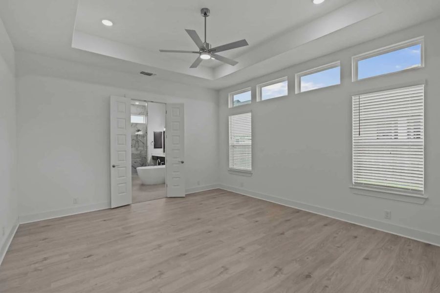 Representative unfurnished interior of a home built from the Brisbane by Chesmar Homes in Mesa Western, Cibolo (Image 9). Representative unfurnished interior of a home built from the Brisbane by Chesmar Homes in Mesa Western, Cibolo (Image 9).