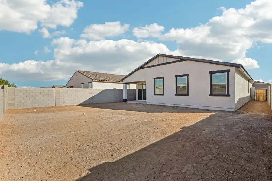 Back exterior. Finishes and options may vary by community
