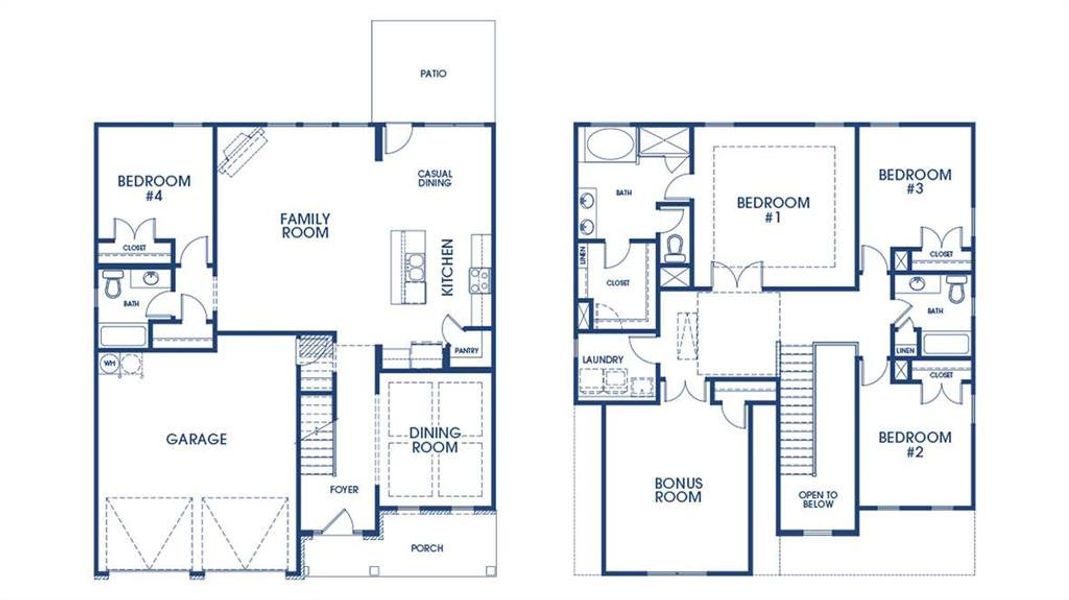 2D floor plan layout of this home in Evergreen Crossing, Locust Grove, GA (Image 2). 2D floor plan layout of this home in Evergreen Crossing, Locust Grove, GA (Image 2).