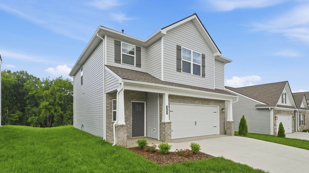 Front exterior of a new home in Fieldcrest Acres, Blountville, TN, highlighting curb appeal (Image 19).