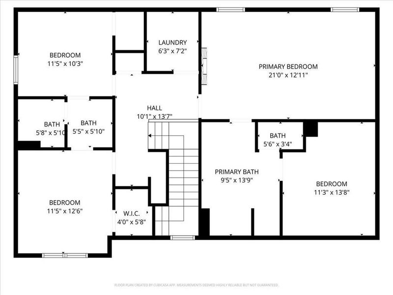 2D floor plan layout of this home in , Dallas, GA (Image 5).