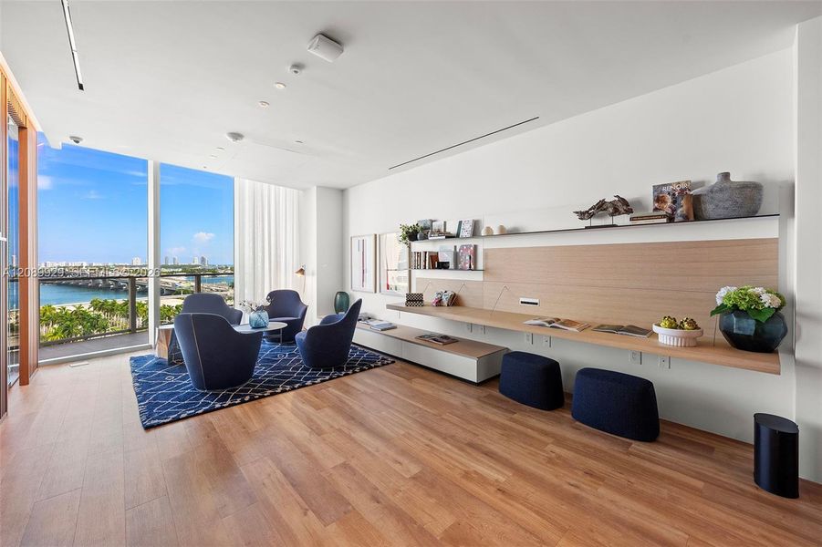 Furnished interior view inside a new home in , Miami (Image 33).