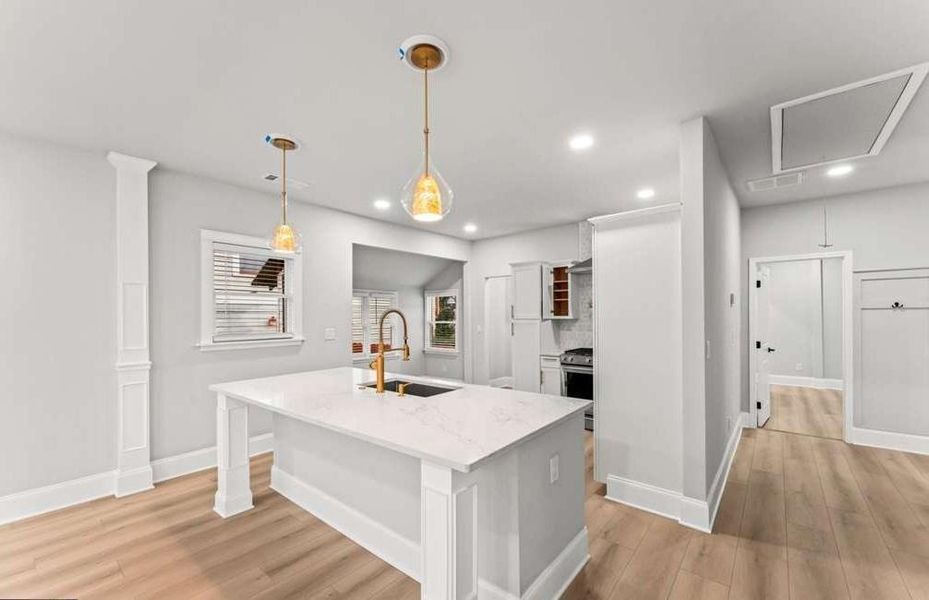 Furnished interior view inside a new home in , Atlanta (Image 7).