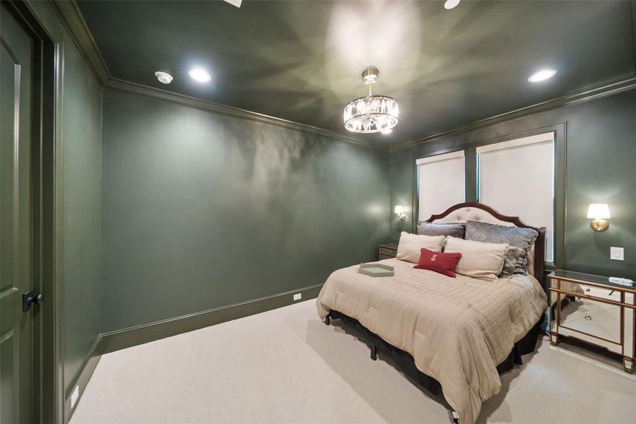 Secondary bedroom located on the second floor.  Each secondary bedroom has its own dedicated bathroom.